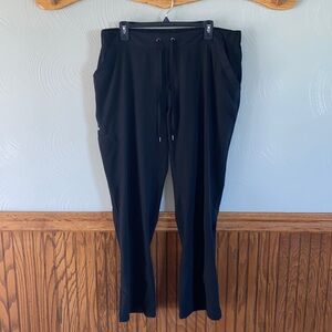 6 Pocket Black Scrub Pants